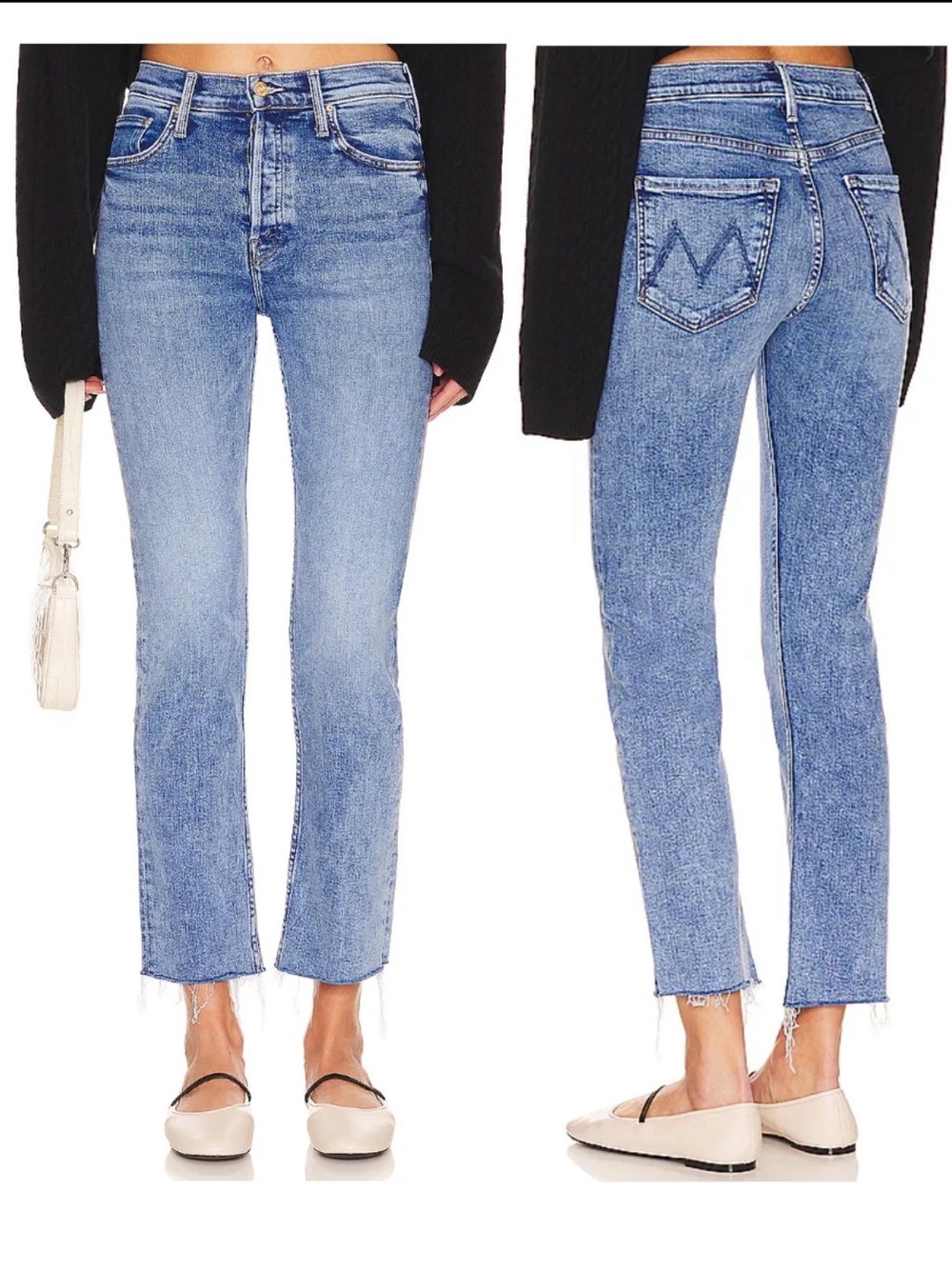 MOTHER Size 25 • The Tomcat Ankle Fray Jean On The Road.